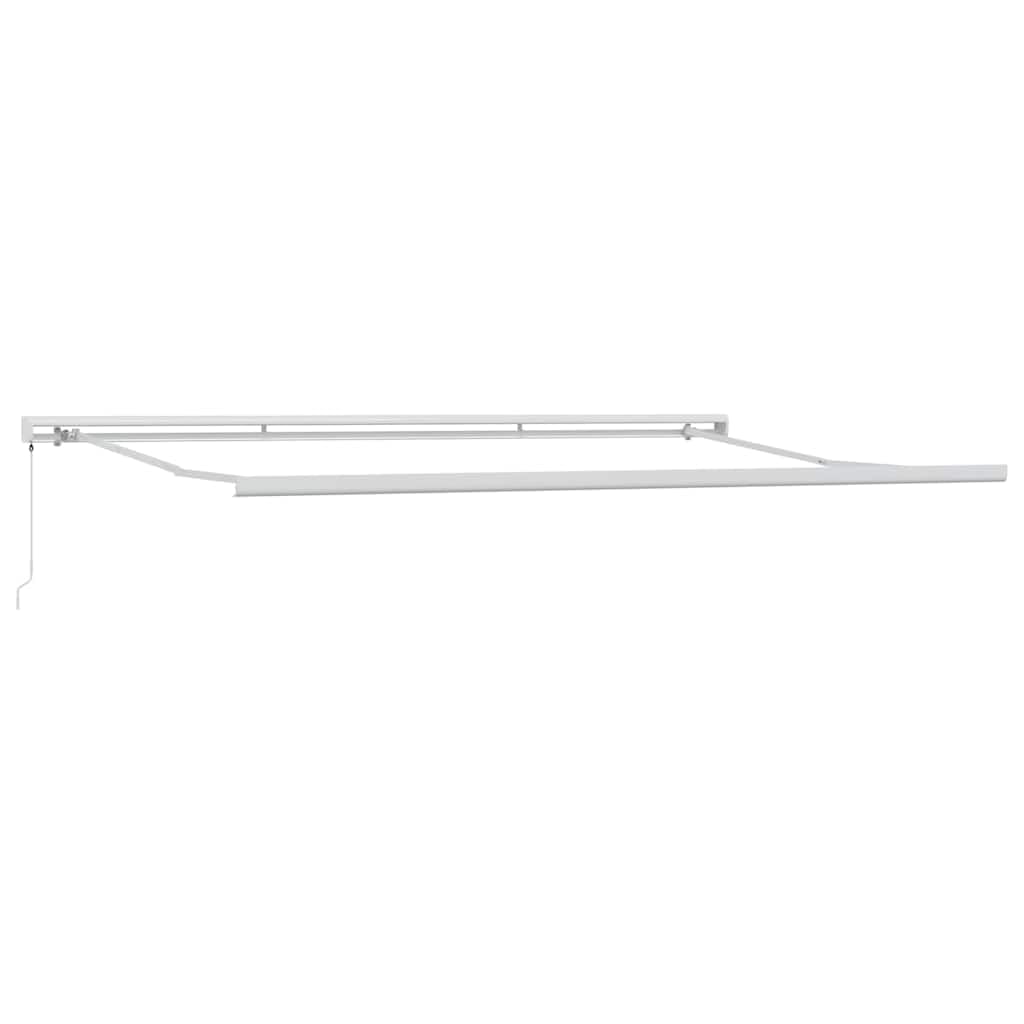 Toldo manual de 500 x 300 cm, con brazo articulado, con manivela de aluminio, para terraza, balcón y jardín, protección solar robusta para exteriores, catering y tiendas