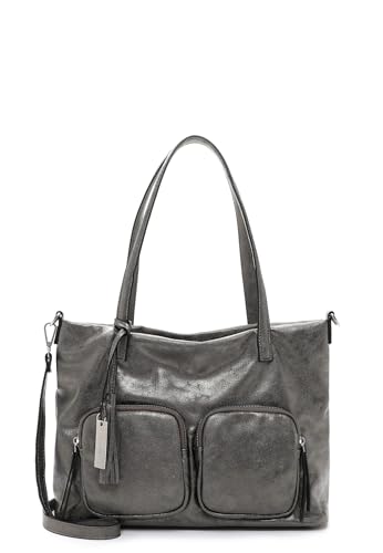 Suri Frey Carly Shopper Darksilver - Sac à main grand format aux finitions premium