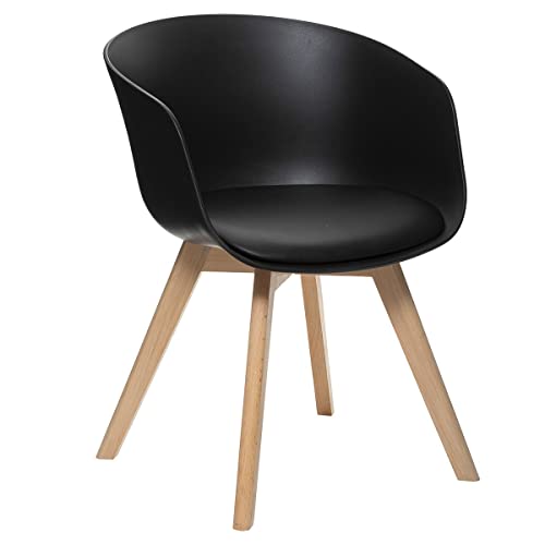 marque Atmosphera, créateur d'intérieur Fauteuil Diner Baya Noir
