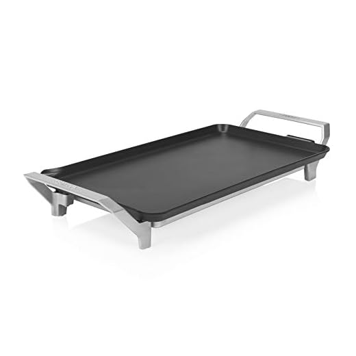 Princess 103110 Table Chef Premium XL, 46 x 26 cm, Plancha grande para cocinar sin aceite de aluminio fundido con revestimiento antiadherente, Asas frías al tacto, Termostato regulable, 2500 W