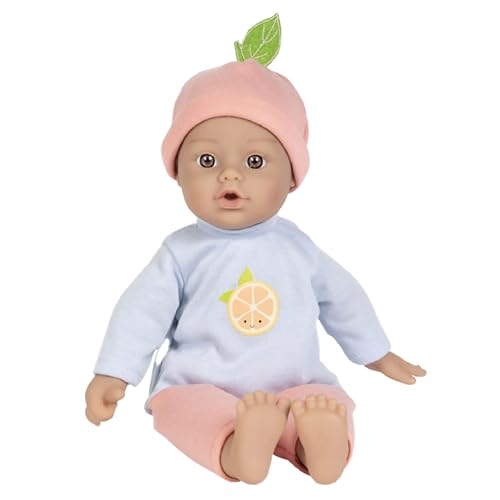 Adora Amazon Exclusive Sweet Babies Collection, 11” Soft and Cuddly Baby Doll Machine Washable, Birthday Gift For Ages 1+ - Baby Grapefruit