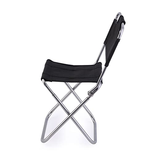 GRIRIW Sgabello Da Campeggio in Lega Di Alluminio Con Schienale Leggero e Portatile Per Pesca Viaggi e Outdoor Dimensioni Compatte Traspirante e Capacità