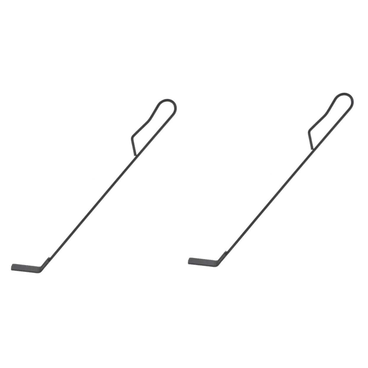 GALPADA 2pcs BBQ Ash Tool Grill Scrapers Cleaner Iron Alloy Ash Shovel for Stove Portable Fire Shovel Cleaning Supplies