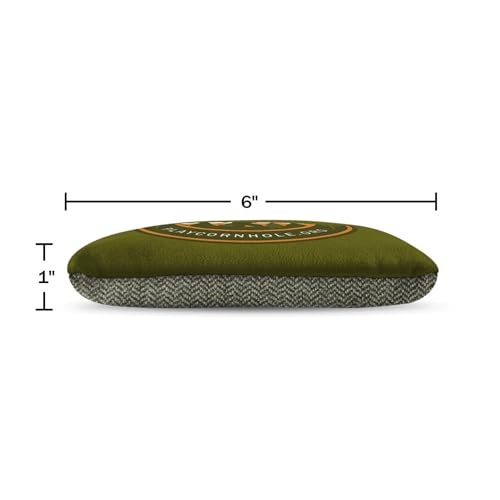 ACA Synergy Soft Professional Cornhole Bags Dual Sided Regulation 6x6 Set of 4 Sasquatch Pro Green