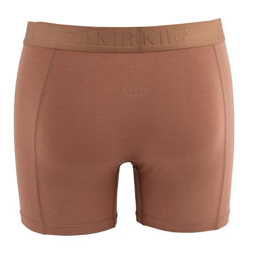 ZAKIRA Men's Tencel Modal Boxer Briefs -Super Soft Stretch Breathable Quick Dry Underwear 3 Pack4