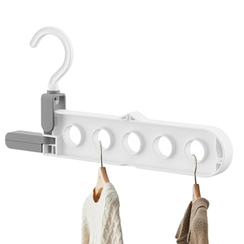 Perchero de pared, tendedero de pared, tendedero extensible con 5 agujeros, tendedero montado en la pared, percha plegable para armario, gri de puerta