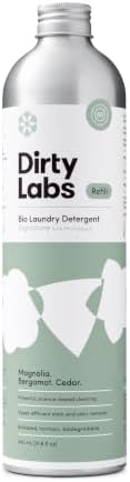 Dirty Labs | Signature Scent Bio-Liquid Laundry Detergent 80 Loads (21.6 fl oz) Hyper-Concentrated High Efficiency & Standard Machine Washing Nontoxic, Biodegradable Stain Odor Removal
