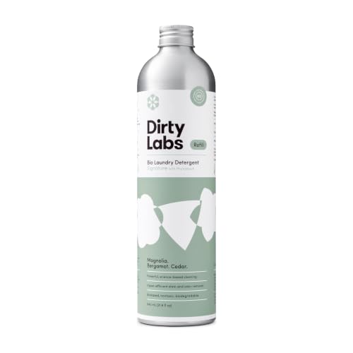 Dirty Labs | Signature Scent Bio-Liquid Laundry Detergent 80 Loads (21.6 fl oz) Hyper-Concentrated High Efficiency & Standard Machine Washing Nontoxic, Biodegradable Stain Odor Removal