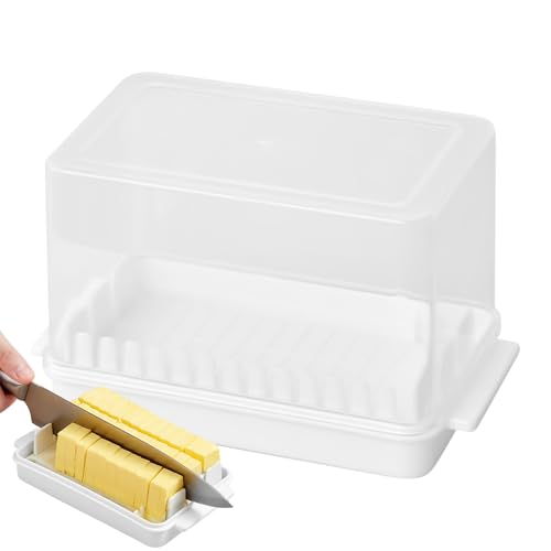 Cortador Rebanador de Mantequilla - Contenedor Cortador de Queso para | Herramienta Multiusos para Cortar Queso y Alimentos con Contenedor Extraíble, Accesorio de Cocina para Exteriores