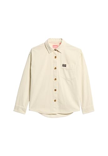Superdry Damen Hemdjacke aus dickem Cord Birke 36