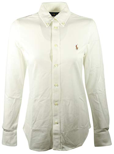 Polo Ralph Lauren Womens Knit Oxford Shirt (Large,...