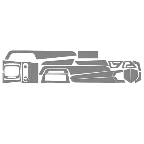Autocollants de voiture pour masquer les rayures de console de Benz Classe C W204 5D RH