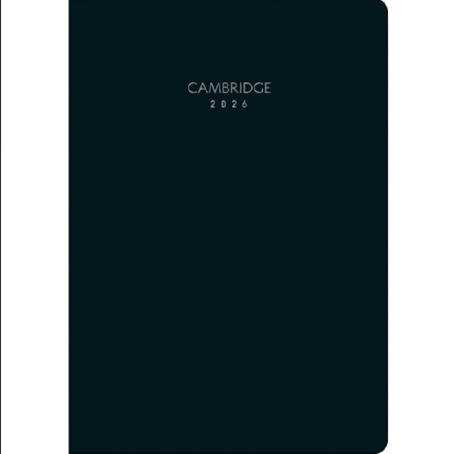 Planner, 2026, MENSAL, Cambridge, 17,8 x 25,4 cm, Grampeado, 20 FOLHAS, Capa Flex&iacute;vel,Executivo,...