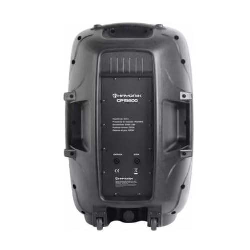 HAYONIK, Caixa Acústica Passiva, 600W, Woofer de 15', Driver de 1' Titânio, Resp Freq: 45 a 20KHz, Gabinete em Polipropileno, 350W RMS - CP-15600 glide