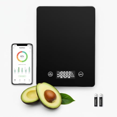 Image of SLO Digital Kitchen Weighing Scale 5kg | 1g High Precision | g /ml /oz /lb Units | Tare Function | Ultra Slim Design | LCD Display | Auto Off | 5 Years Warranty (Black)