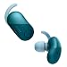 Sony Wireless Bluetooth in Ear Headphones: Noise Cancelling Sports Workout Ear Buds for Exercise and Running - Cordless, Sweatproof Sport Earphones, Built-in Microphone, Extra BASS – Blue WF-SP700N/L