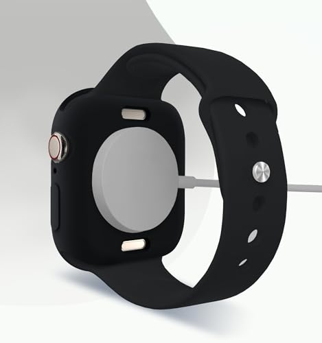Compatible with Apple Watch Series 11 (2025) Series 10 46mm 42mm Shockproof TPU Silicone Protective Cover Bumper Shock-Absorbing Scratch-Resistant Case for Women Men (Black, Series10 42mm) by Yrzper - Used condition - Image 3