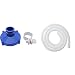 Algenschnapper Aspirador de Suelo a Sistema de Filtro para Piscinas Quick-up de Intex y Bestway + BESTWAY 58369 - Manguera Flexible de Piscina 3 Metros