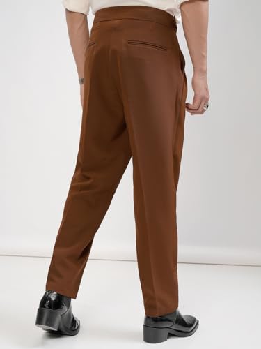Image of Highlander Men Men's Gurkha Trouser Pants| High Waist| Carrot Fit| Ankle Length| Stylish Trousers for Men| Men Trousers | Trousers for Man | Pants for Man