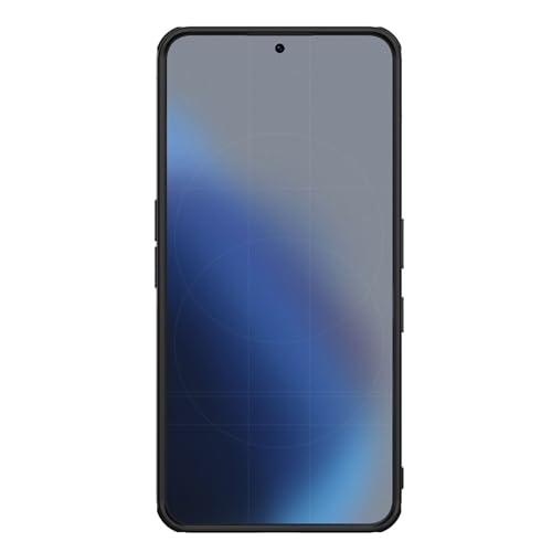 Image of Nillkin Case for Nothing Phone 3A (6.7 inch Inch) Super Frosted Shield Pro Hard Back Soft Border (PC + TPU) Shock Absorb Cover Raised Bezel Camera Protect PC Black Color
