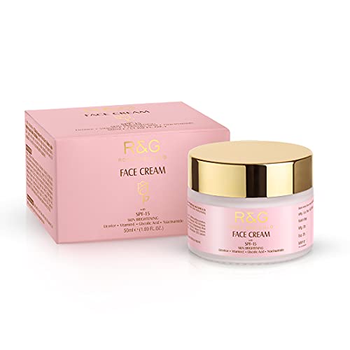 Image of VASU R&G Skin Brightening Face Cream With Spf-15 50 Ml | Helps Reduce Hyper-Pigmentation | Dark Spots & Protect From Harmful Uv Radiation | For A Visibly Brighter & Youthful Skin | Unisex
