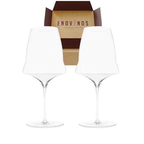 Enovinos the wine brand josephine n°3 lot de 2 verres à vin rouge bordeaux 800ml
