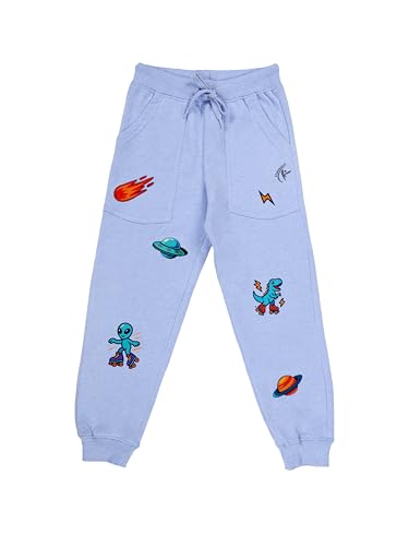 Image of KiddoPanti Boys Solid Fleece Track Pants | Cotton Poly Fleece Fabric | Ankle Length Bottom Rib | 2 Front Patch Pocket | Elastic Waist & Drawcord | Jogger Track Pants for Boys