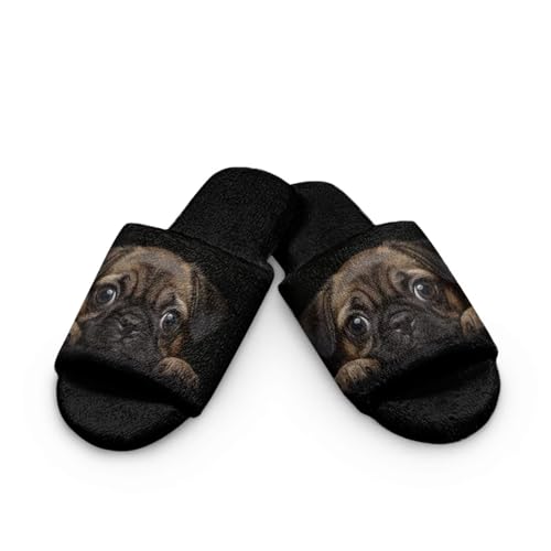 House Slippers for Women Fluffy Warm Bedroom Slippers for Women Indoor Open Toe2