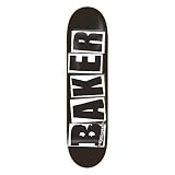Baker Deck Brand Logo BLK/WHT, Black/White 8.2''