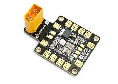 Wiring Connecting Terminals - UAV Electric Board PDB-XT60 Through Machine Distribution Board,Supports 3-6S Dual-Channel BEC 5V/2A 12V/0.5A Linear F3 F4 - (Color: 1piece)