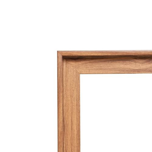Image of Canvas Floater Frames for Canvas Art 0.8inch Depth Frames for Canvas Painting Floating Frame Plastic Floater Frame for Canvas Prints (BROWN, 12 x 16 inch)