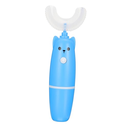 HEATSHAKING Cepillo de Dientes Eléctrico Infantil U Shaped Azul Diseño Innovador para Limpieza Completa Vibración Silenciosa y Portátil Práctico para Prevención de Caries