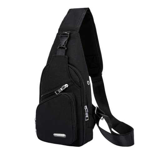 PHABULS Canvas Sling Bag with USB