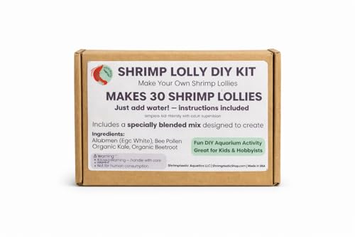 SHRIMPTASTIC AQUATICS Shrimp Lolly DIY Kit Freshwater Shrimp Food Making Kit for Aquarium Shrimp