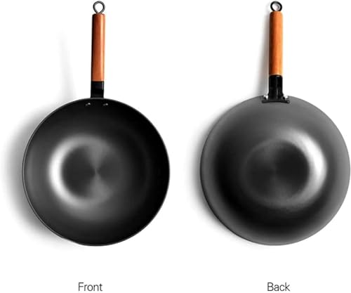 Wok tradicional de hierro 32 cm para cocina miniatura 2