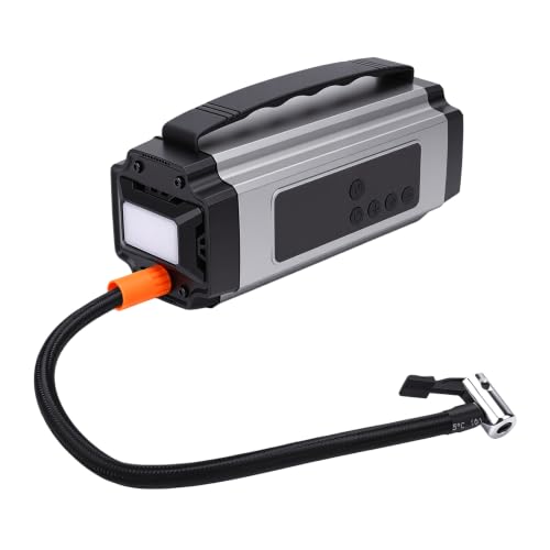Arrancador de batería para viajar seguro con compresor de aire Jeffergarden para coche de 12V 2