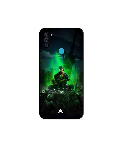 Image of Premium Anime 1 Case for Samsung Galaxy M11 (Glossy Finish) Soft-Touch Metal TPU Back Cover, Shockproof, Designer, Aesthetic Mobile Phone Case