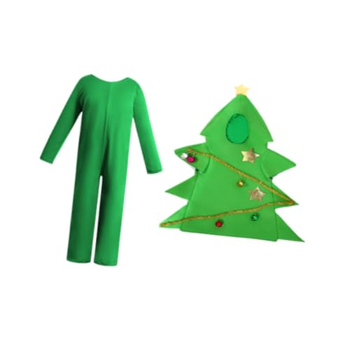 Déguisement de sapin de Noël pour enfants costume de fête unisexe pour filles et garçons