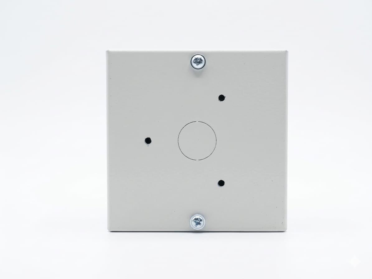 JAY TRADERS Metal 4x4 Inches CCTV Box, 10 Pack, Gray, Water Resistant-image-48