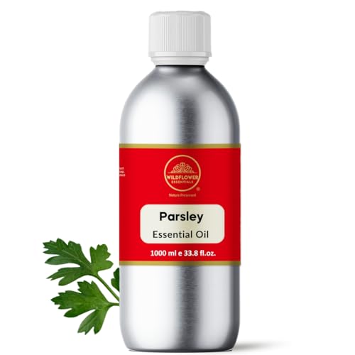 Image of Parsley Seed Essential Oil (Petroselinum crispum) Pure | Non-Sticky | Non-Greasy | Lightweight | Men & Women | All Skin Types | Steam Distilled 1 L (1000 ml)