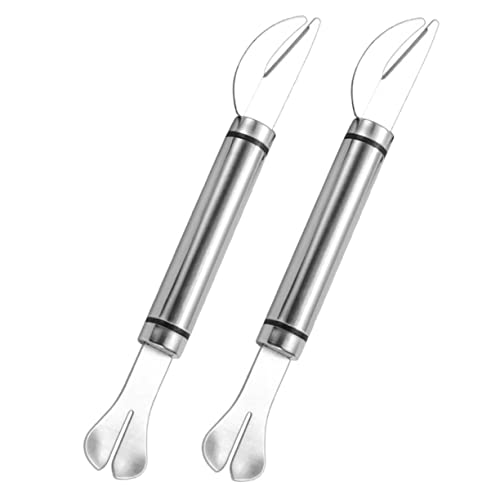 MAGICLULU 2pezzi Coltello Multifunzione per Pulire Gamberetti Aprire Intestini di Pollame e Tagliare Alimenti Realizzato in Acciaio Inossidabile di Leggero e Facile da Trasportare