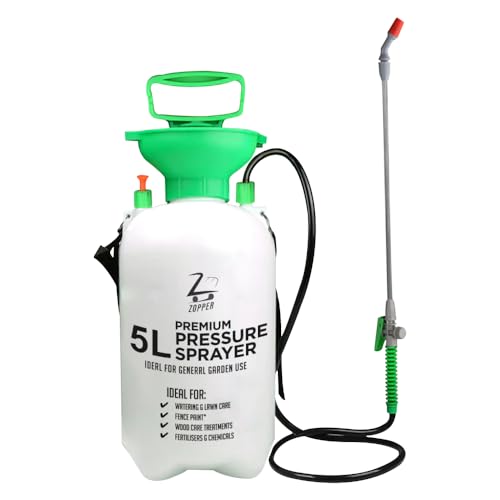 ZOPPER 5 Litre Garden Pressure Spray Bottle – Pump Action Water Sprayer For Outdoor Plants,...