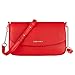 David Jones - Petit Sac Bandoulière Femme - Pochette Téléphone Portable Cuir PU Rigide - Sac à Main Porté Epaule Portefeuille - Besace Rectangle Sacoche Soirée Shopping Ville Mode - Rouge
