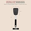 Unicook Flexible Silicone Spatula, Turner, 600F Heat Resistant, Ideal for Flipping Eggs, Burgers, Crepes and More, Small #1