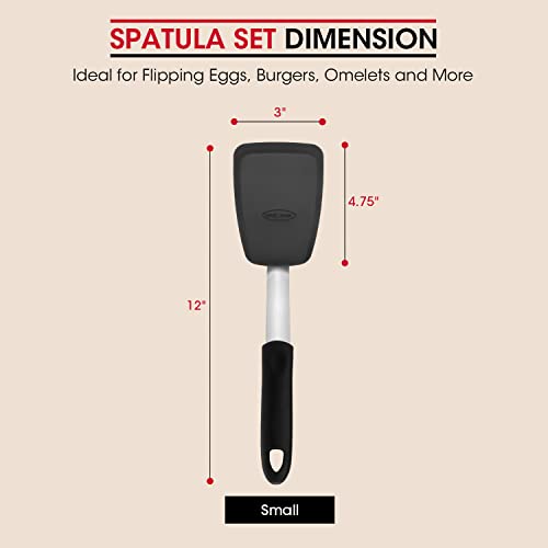 image for Unicook Flexible Silicone Spatula, Turner, 600F Heat Resistant, Ideal 