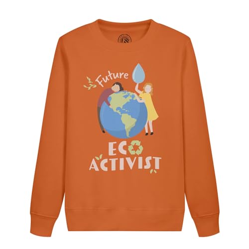 Sweatshirt enfant future ecolo en coton doux pour petit heros de l environnement