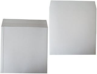 5 Strong 12" LP Record Vinyl Peel and Seal White Board MAILERS ENVELOPES - 625 Micron Cardboard SELF Seal Packaging MAILING Postal Postage Packets