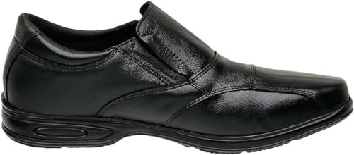 Sapato Social Masculino Firenze Couro Legítimo Confroto Calce Fácil 5080 (44, Preto)