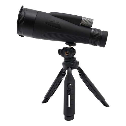 12–36 x 60 tubkikare vattentät spotting scope monokulär BAK4 prisma med trebensstativ tygväska mobiltelefonklämma ögonmussla för fågelskådning vildliv landskap och sportskyttar (svart)