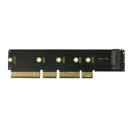 HUANGENG Tarjeta adaptadora NVME a PCIe de alto rendimiento con disipador de calor de aluminio para mejorar la refrigeración, ranuras X16